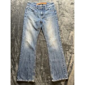 Rock & Roll Denim Jeans Women's 18R BB Gun Regular Fit Boot Cut Western Distress